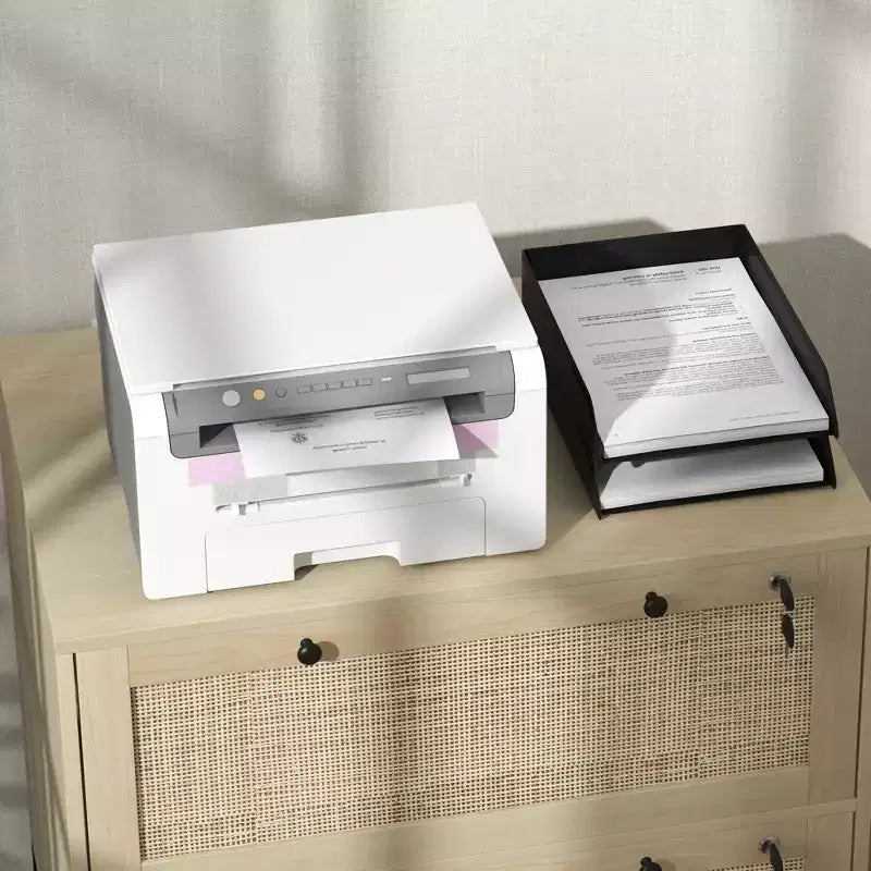 Classificatore verticale a 2 cassetti con serratura, con chiavi e barra regolabile per cartelle formato Letter, A4 e Legal Size