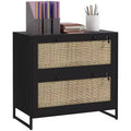  2 Drawer File Cabinet with Lock, Vertical Filing Cabinet with Keys and Adjustable Hanging Bar for Letter, A4 and Legal Size