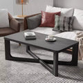 Tavolino rettangolare in legno massello per soggiorno
