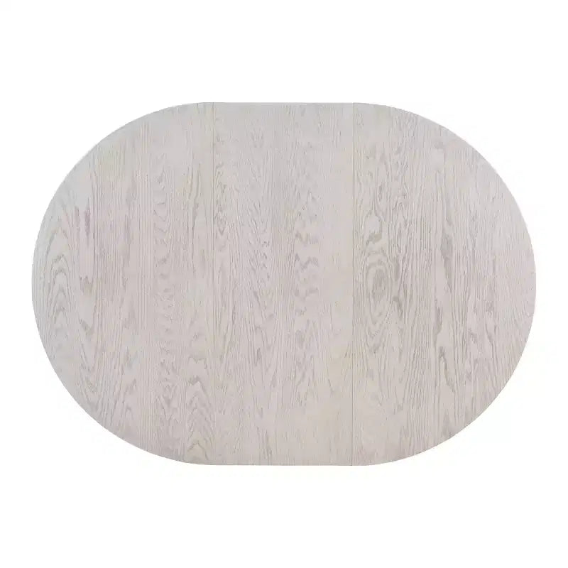 Tavolo da pranzo con piano rotondo allungabile e 4 sedie imbottite