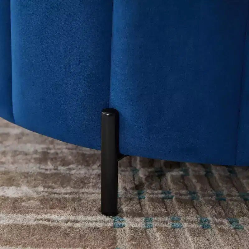 Pouf Moderno con Contenitore, Sgabello Poggiapiedi Imbottito in Velluto con Coperchio Reversibile a Forma di Zucca per Soggiorno, Camera da Letto, Ingresso