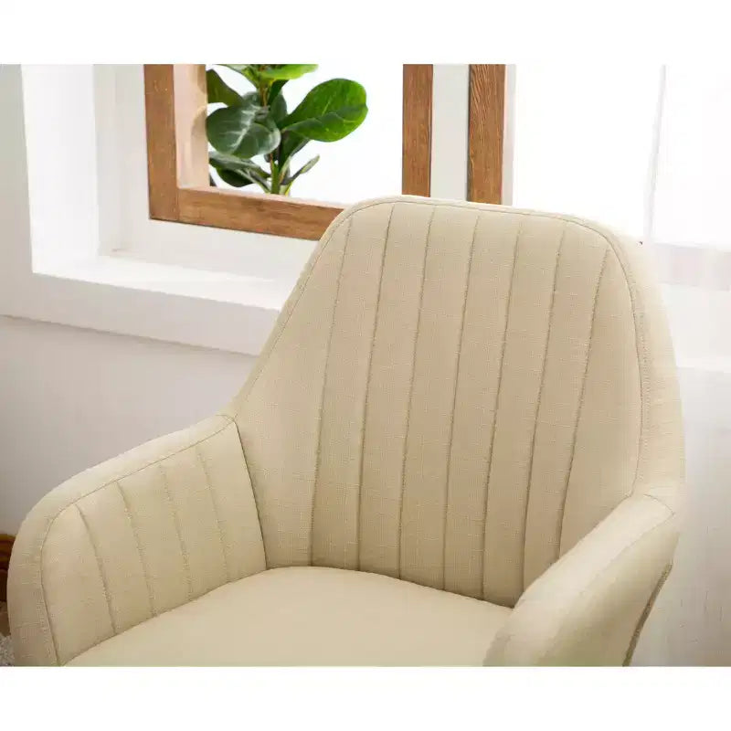 Poltrona di design contemporaneo, poltroncina a botte in tessuto con gambe in legno massello, poltrona imbottita per soggiorno, ufficio, ingresso