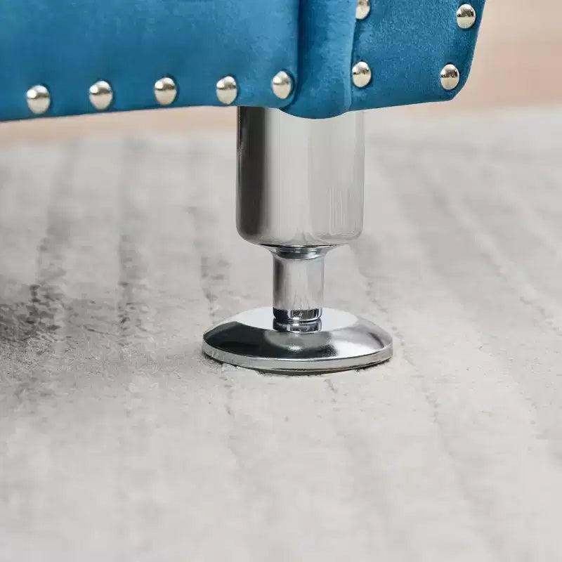 Panca Contenitore in Velluto Trapuntato da 62.2" con Bottoni e Braccioli, Panca da Fondo Letto con 1 Cuscino, Pouf Contenitore per Soggiorno, Camera da Letto