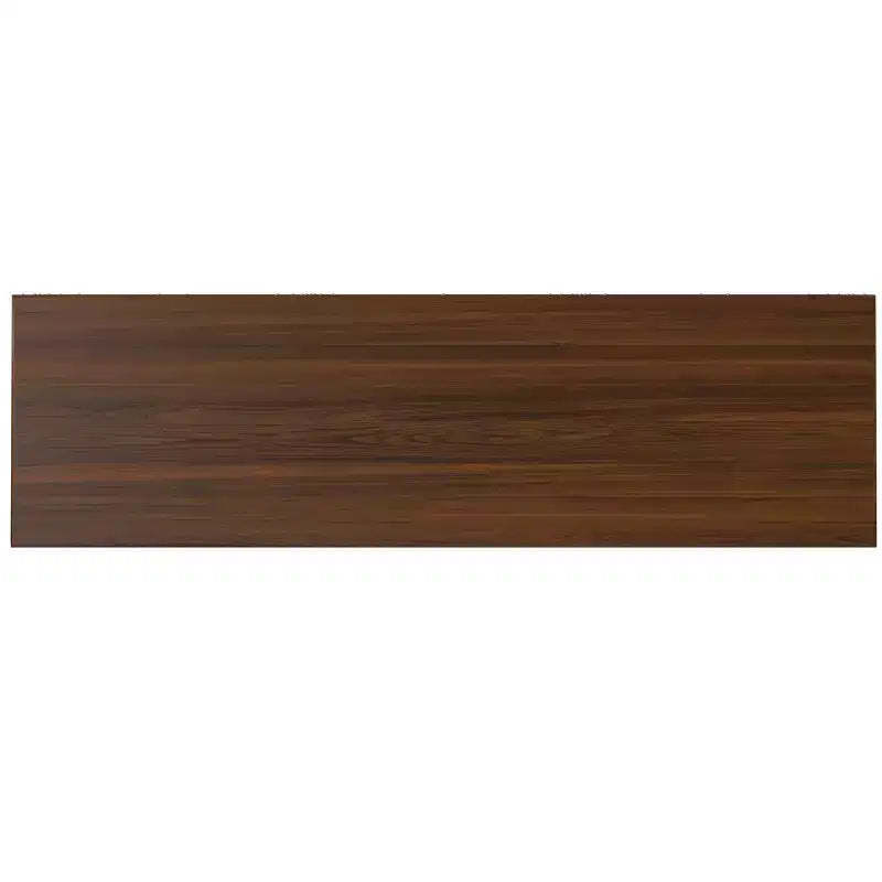 Credenza a buffet industriale contemporanea a 3 ante rettangolare da 60 x 18 pollici in impiallacciatura di noce