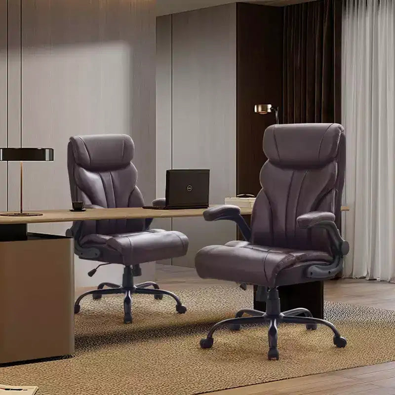 Sedia da ufficio taglie forti portata 227 kg, braccioli regolabili e schienale reclinabile, sedia ergonomica direzionale per computer