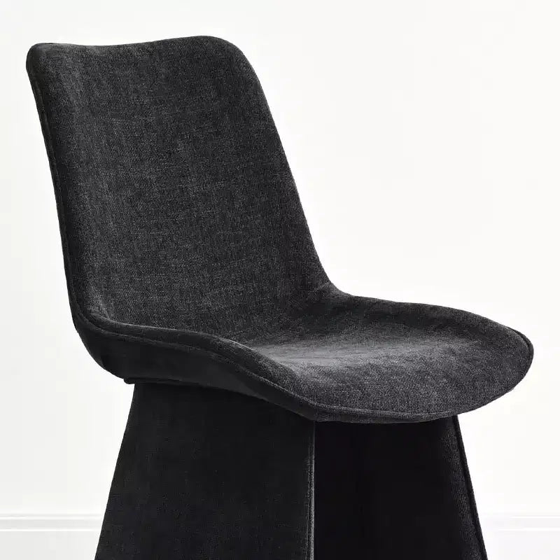 6 sedie da pranzo moderne completamente imbottite con silhouette scultorea, sedie laterali senza braccioli morbide e imbottite per sala da pranzo o cucina