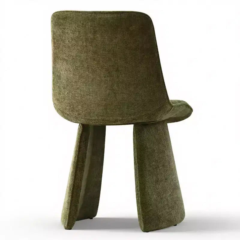 6 sedie da pranzo moderne completamente imbottite con silhouette scultorea, sedie laterali senza braccioli morbide e imbottite per sala da pranzo o cucina