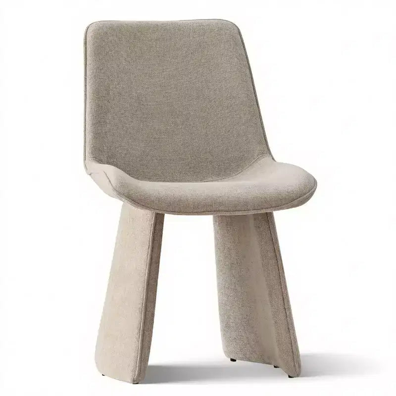6 sedie da pranzo moderne completamente imbottite con silhouette scultorea, sedie laterali senza braccioli morbide e imbottite per sala da pranzo o cucina