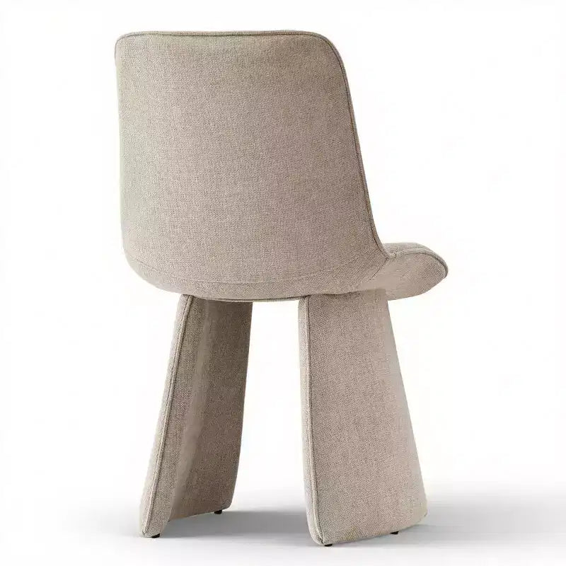 6 sedie da pranzo moderne completamente imbottite con silhouette scultorea, sedie laterali senza braccioli morbide e imbottite per sala da pranzo o cucina