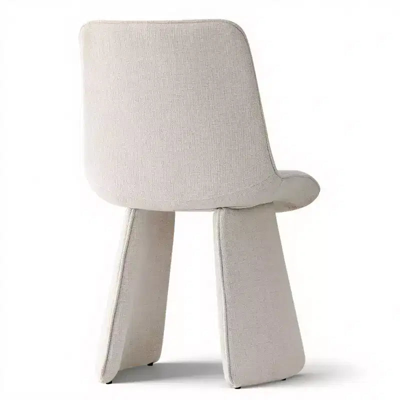 6 sedie da pranzo moderne completamente imbottite con silhouette scultorea, sedie laterali senza braccioli morbide e imbottite per sala da pranzo o cucina