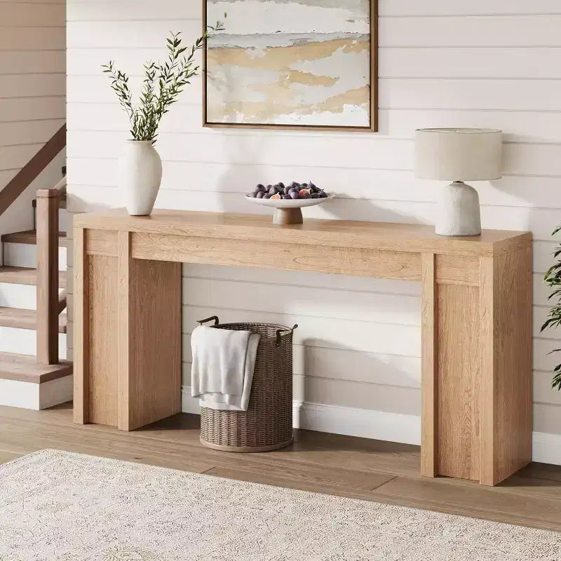  70 Extra-Long Console Table, Wooden Sofa Table for Entryway, Foyer, Hallway & Behind Couch