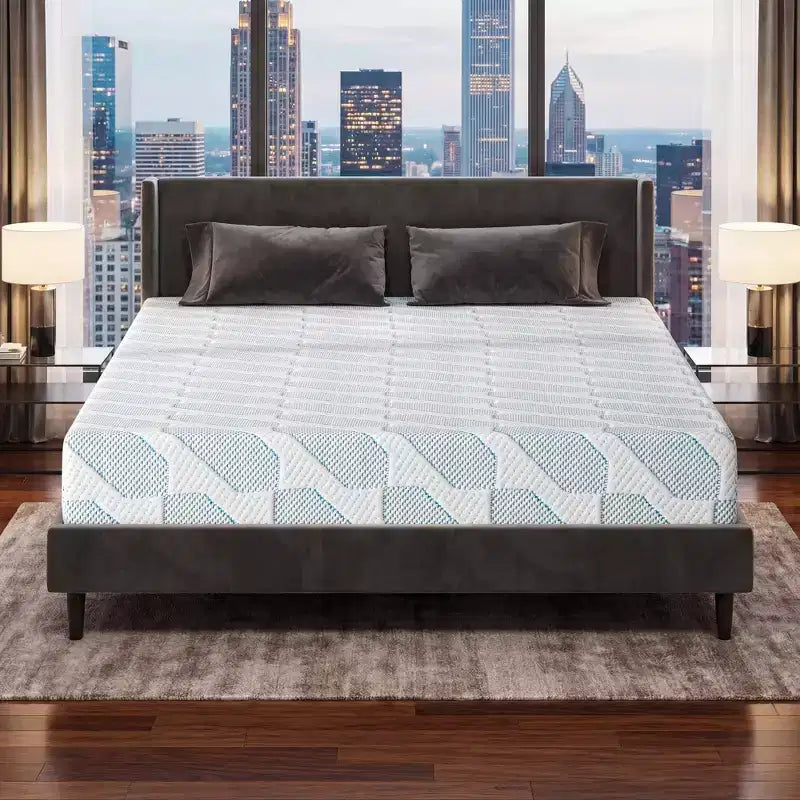 Materasso da 5 pollici per adulti, ragazzi e singoli, misure Twin/Twin XL/Full, materasso in memory foam rinfrescante, rivestimento rimovibile e lavabile, rigidità media.