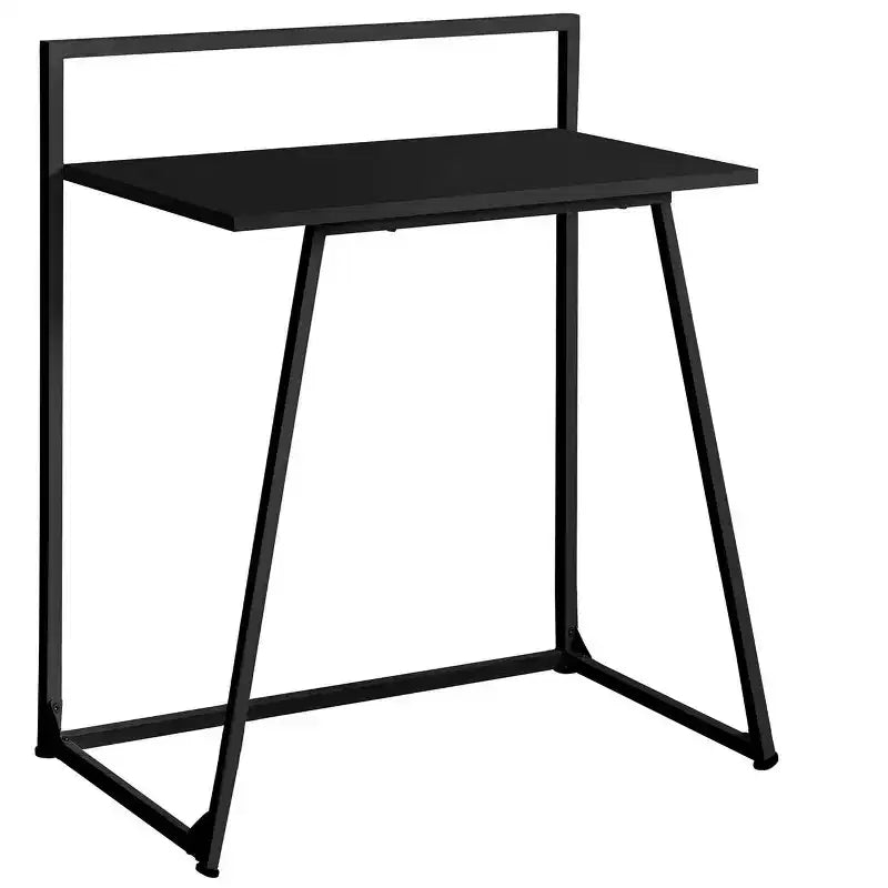 Scrivania per computer da 30 pollici, scrivania moderna con piano in laminato, telaio in metallo, workstation per piccoli spazi, scrivania per laptop per ufficio, studio, camera da letto