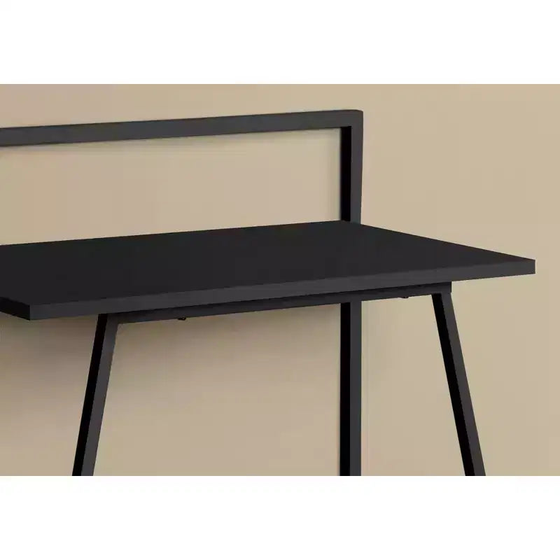 Scrivania per computer da 30 pollici, scrivania moderna con piano in laminato, telaio in metallo, workstation per piccoli spazi, scrivania per laptop per ufficio, studio, camera da letto