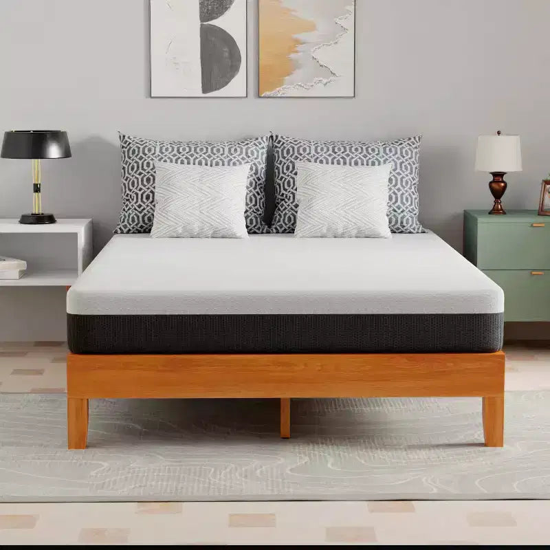 Struttura Letto in Legno Versatile Base Materasso in Legno Massiccio con 14 Doghe Nessuna Rete a Molle Necessaria
