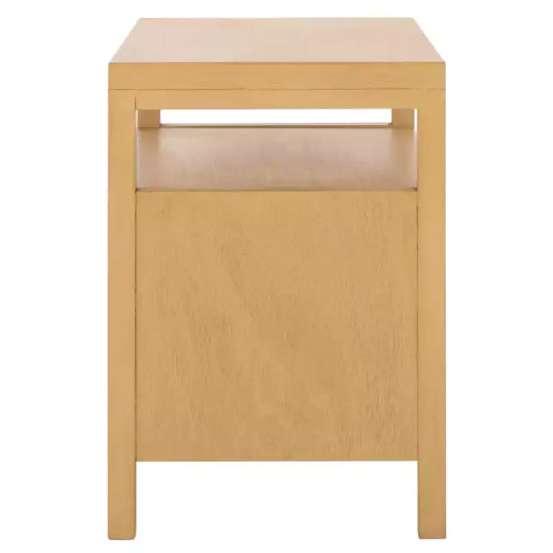 Comodino a 2 cassetti e 1 ripiano - Naturale