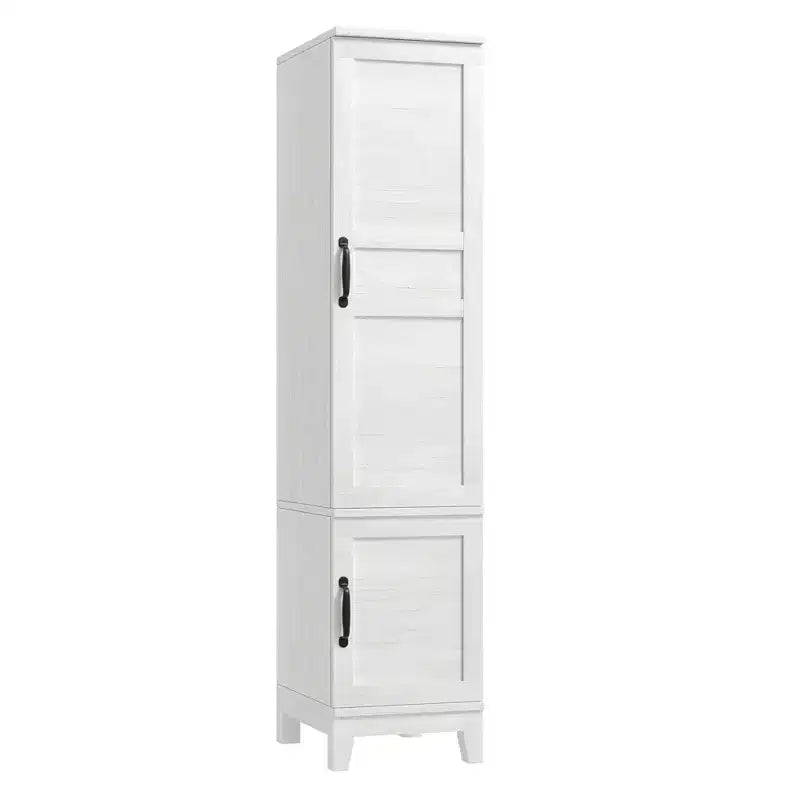 Armadio Guardaroba con 2 Ante, Armadio in Legno da 183 cm con Asta Appendiabiti, Armadio Stretto Alto per la Camera da Letto