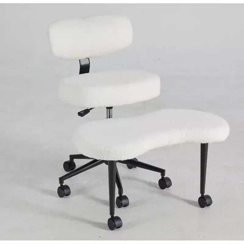 Sedia d'accento moderna, Sedia da meditazione imbottita con gambe incrociate, Sedia senza braccioli per soggiorno, camera da letto e balcone