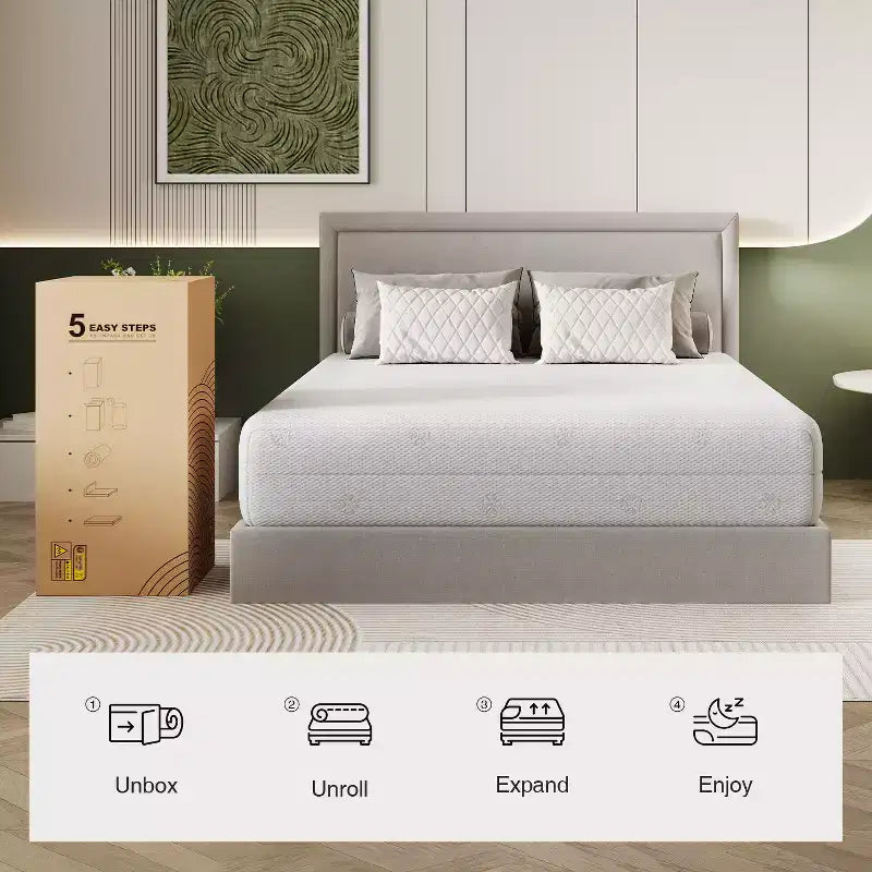 Materassi in memory foam gel da 30 cm per notti fresche e riposanti, sollievo dalla pressione, isolamento del movimento