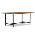  wood & Metal 72 inch Wide Rectangle Modern Industrial Dining Table