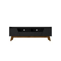  Mid-Century Modern 4 Shelf TV Stand for TVs up to 70" TVs, Cable Management - 