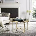 Tavolino decorativo oro/nero