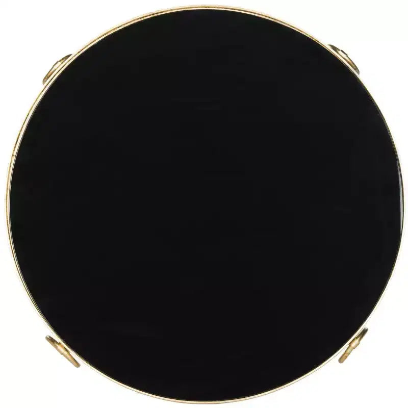 Tavolino decorativo oro/nero
