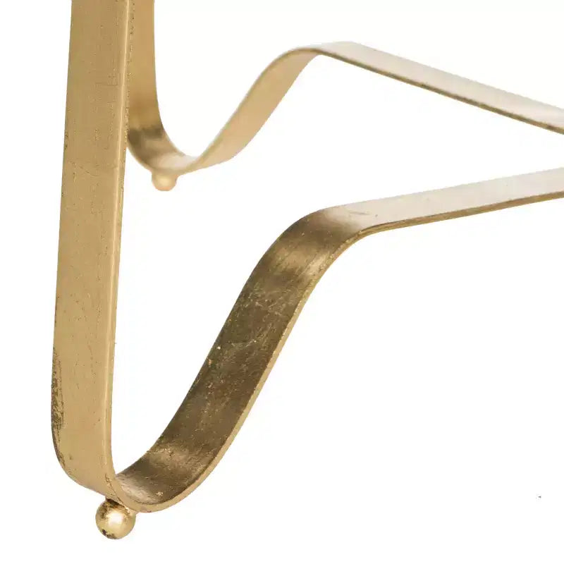 Tavolino decorativo oro/nero