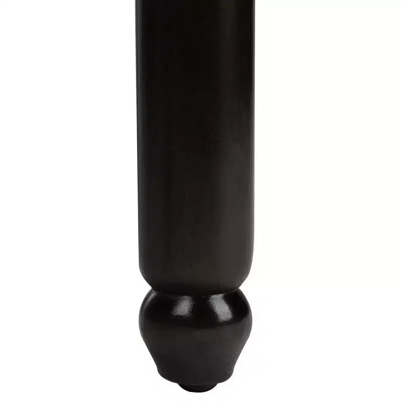 Sgabello da bar imbottito senza schienale da 76 cm con borchie e poggiapiedi, sedile in PU grigio, struttura in legno di gomma, capacità 125 kg