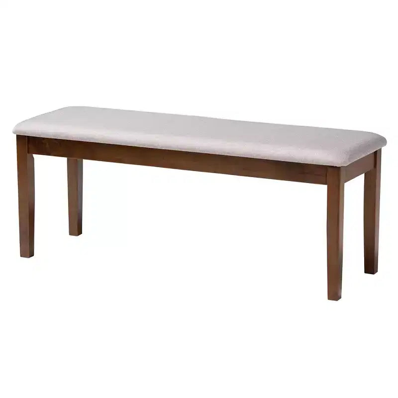 Tavolo da pranzo moderno in tessuto e legno con sedie